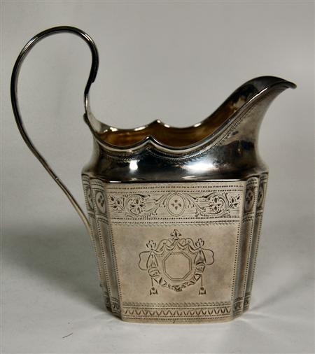 Appraisal: A George III Irish cream jug J Scott Dublin with