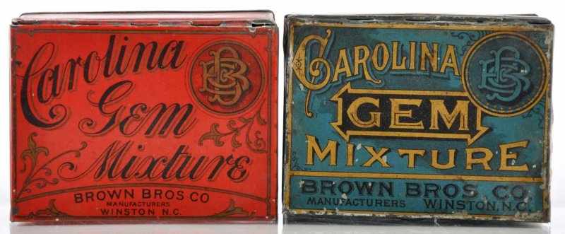 Appraisal: Lot of Square Corner Tobacco Tins Description Nice pre- lot