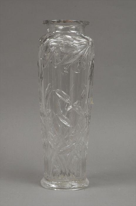 Appraisal: Continental Cut Glass Vase in Provenance Property from a Long