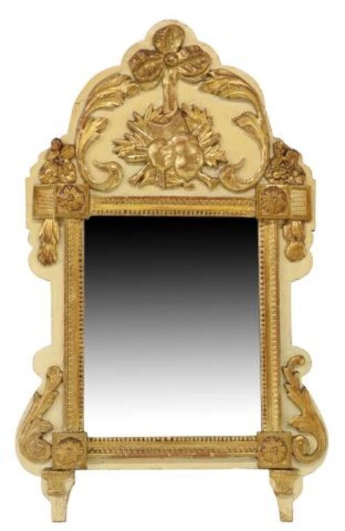 Appraisal: French Regence style parcel gilt and painted mirror th c