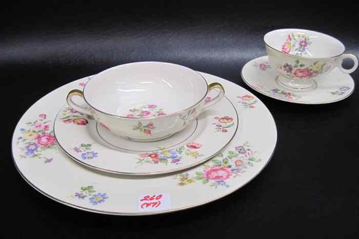 Appraisal: THEODORE HAVILAND CHINA PIECES in the Pasadena and Delaware patterns