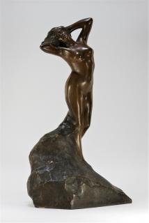 Appraisal: European Art Nouveau Bronze Female Nude Sculpture EUROPE EARLY TH