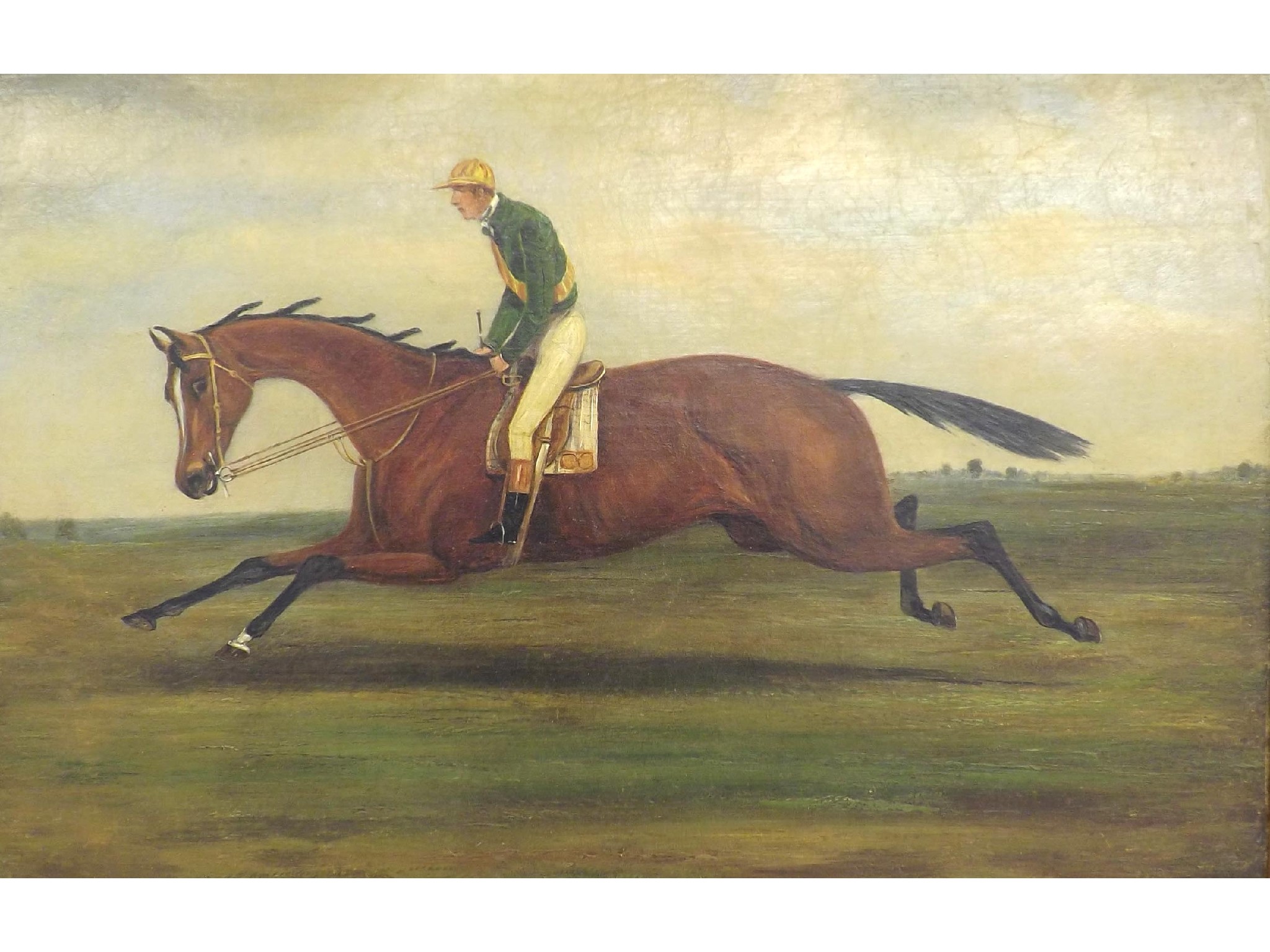 Appraisal: Style of John Alfred Wheeler th century - Racehorse with