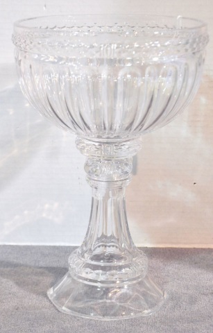 Appraisal: Small Crystal Footed Punch Bowl x