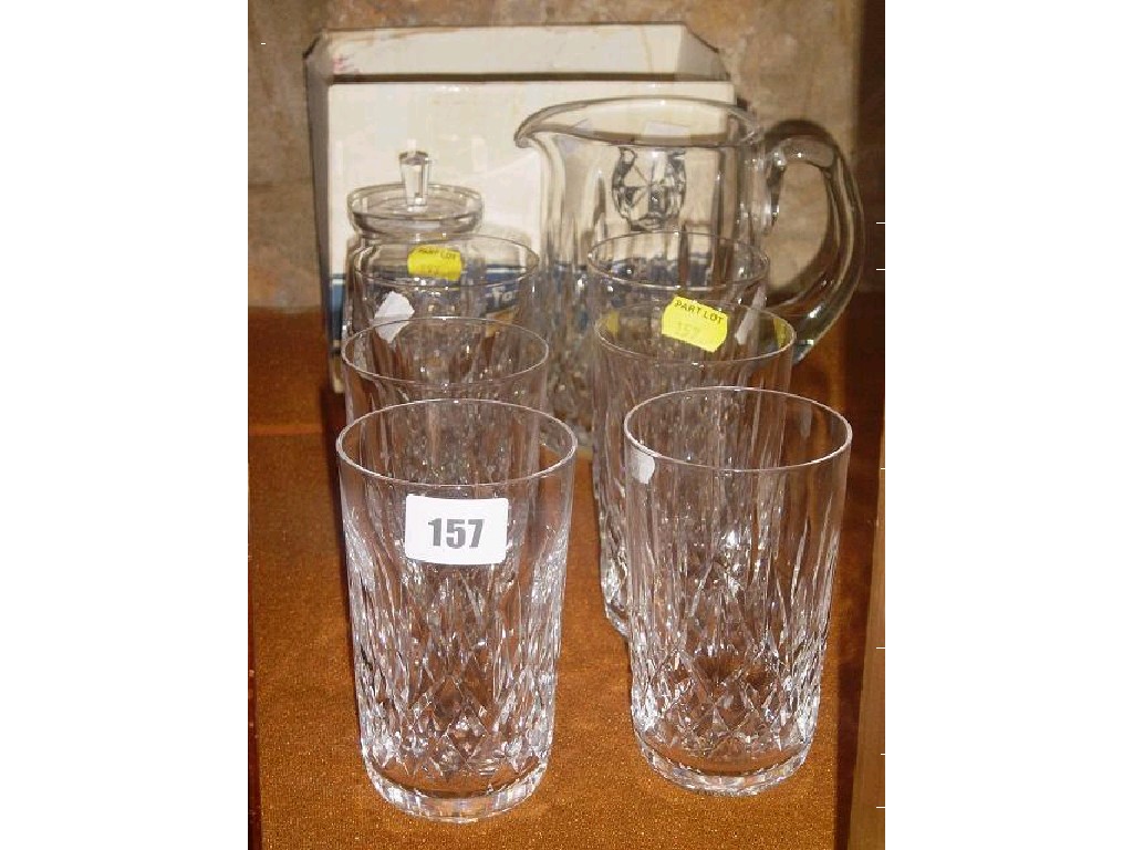 Appraisal: A set of tall Waterford Crystal tumblers together with a