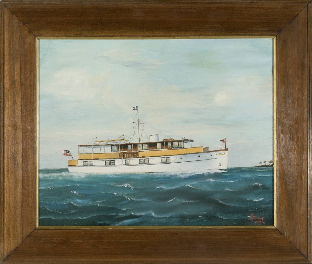 Appraisal: JOE SELBY AMERICAN - THE STEAM YACHT quot SEA HORSE