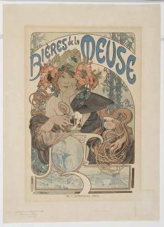 Appraisal: Alphonse Mucha Czech - Bieres de la Muse pl from