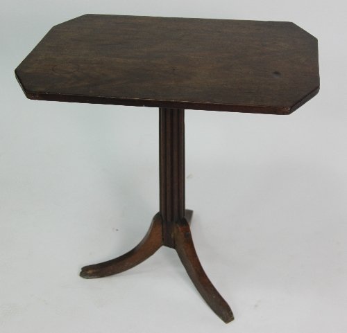 Appraisal: A th Century table the rectangular top with canted corners