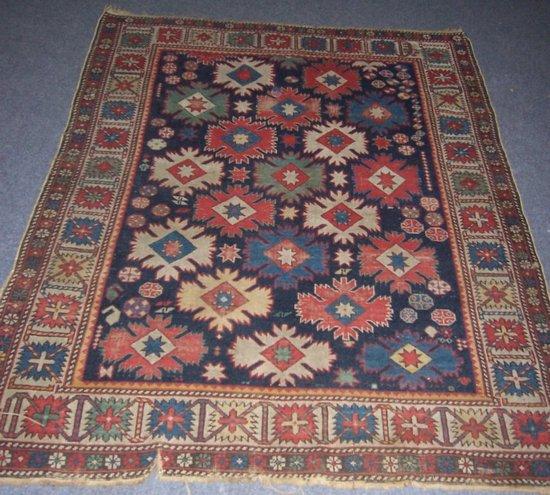 Appraisal: A Hamadan rug with all over floral field on a