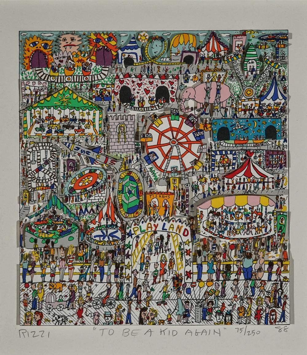 Appraisal: JAMES RIZZI AMERICAN - TO BE A KID AGAIN -D