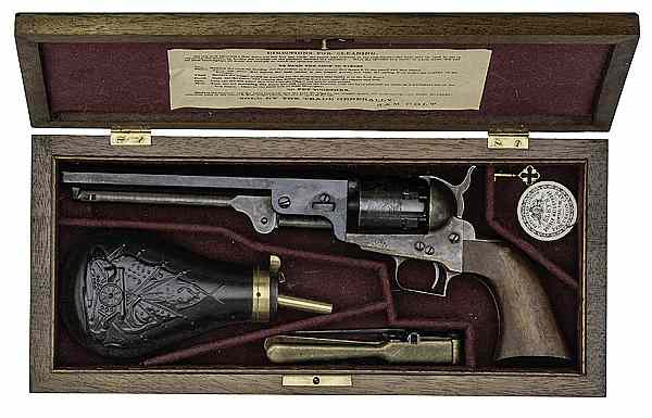 Appraisal: Second Generation Cased Colt Model Navy Black Powder Revolver cal