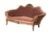 Appraisal: SOFA - Circa walnut heavily carved grape cluster pattern maroon