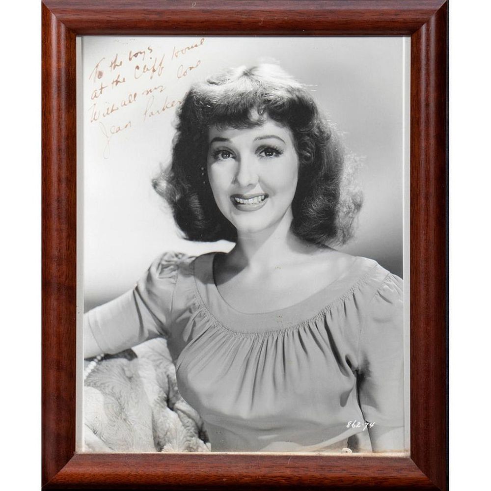 Appraisal: Jean Parker Original autographed inscribed photograph Size x Condition Showing