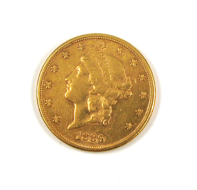 Appraisal: U S TWENTY DOLLAR GOLD COIN Liberty head type -S