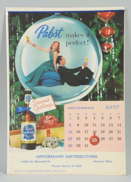 Appraisal: Pabst Calendar From Complete with all pages Nearly no wear