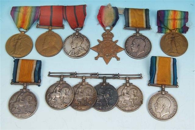 Appraisal: SIX MEDALS awarded to Private Booty Gunner Antvorous Gunner Lammin