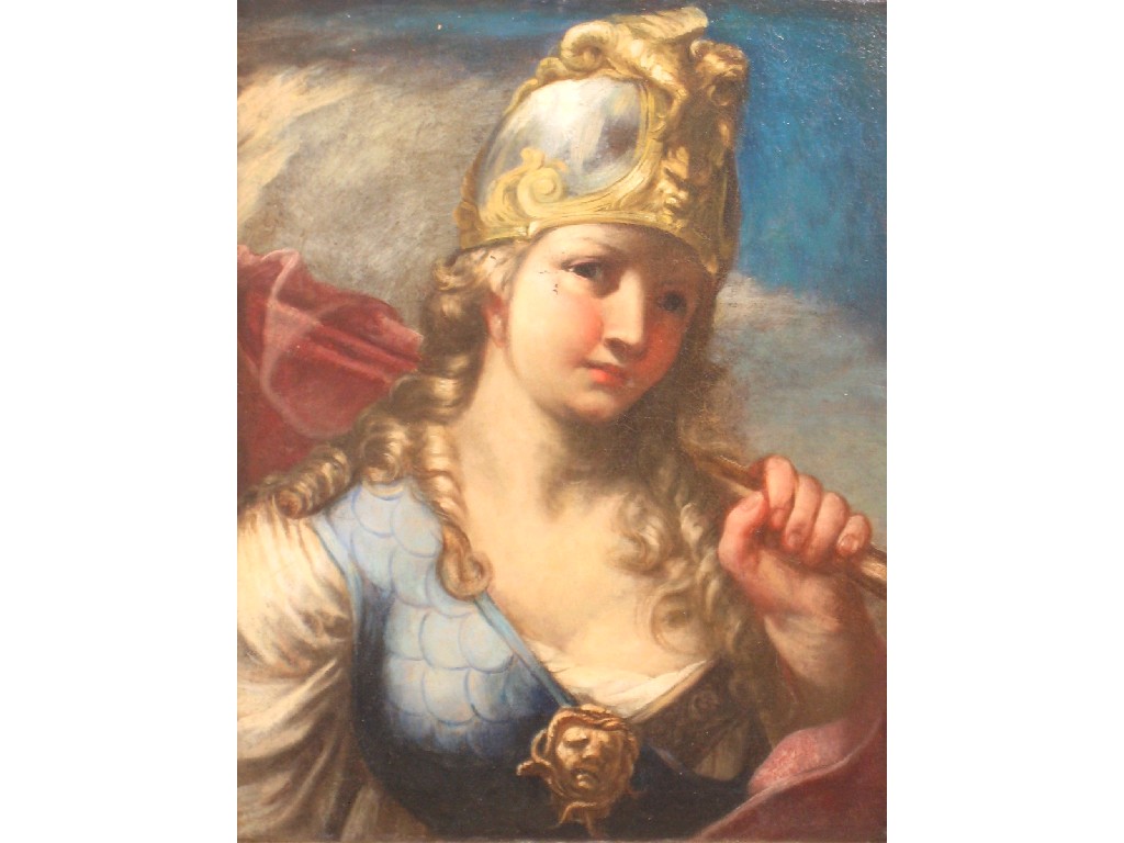 Appraisal: FOLLOWER OF GIOVANNI BATTISTA PITTONI - Minerva oil on canvas