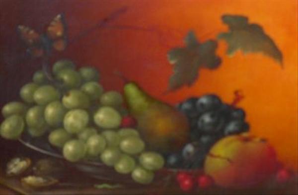 Appraisal: PC Steenhauwer Dutch Still lives of fruit and insects Oils