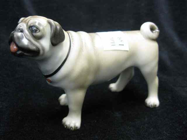 Appraisal: Herend Porcealin Figurine of a Pug '' tall '' long