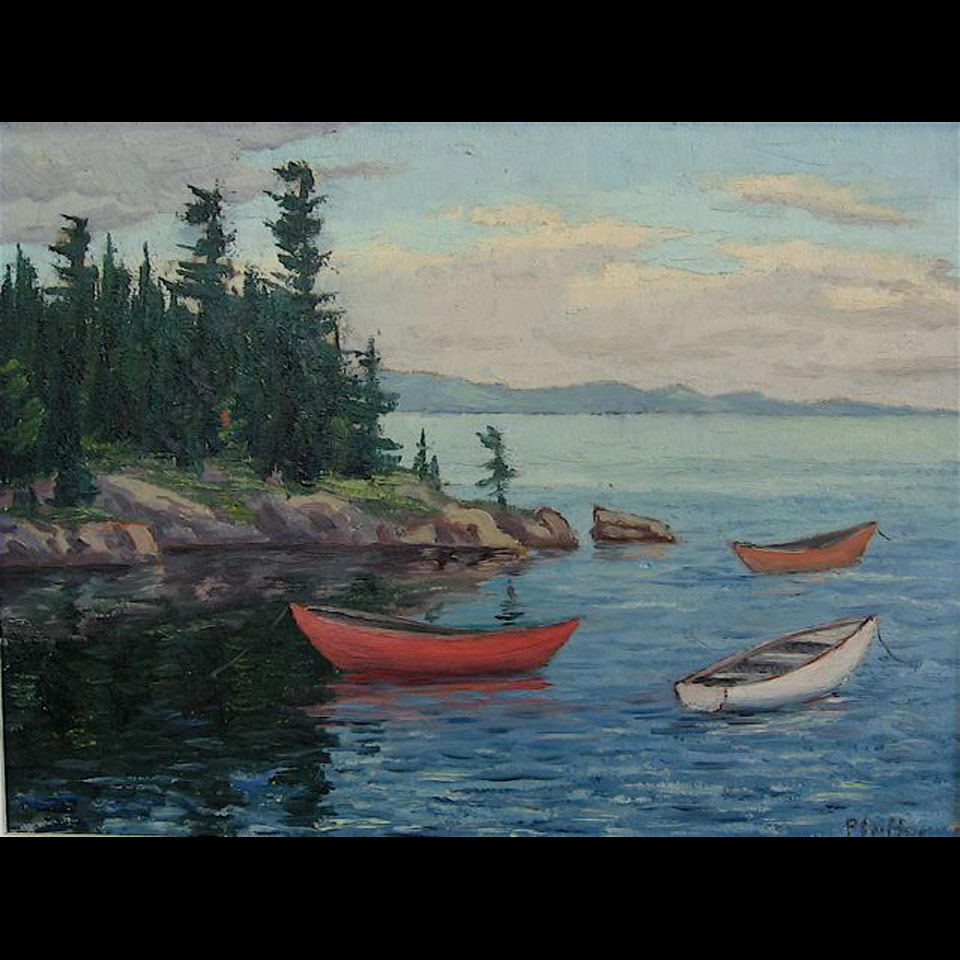 Appraisal: GORDON EDWARD PFEIFFER - CANADIAN ST MARGUERITE BAY OIL ON