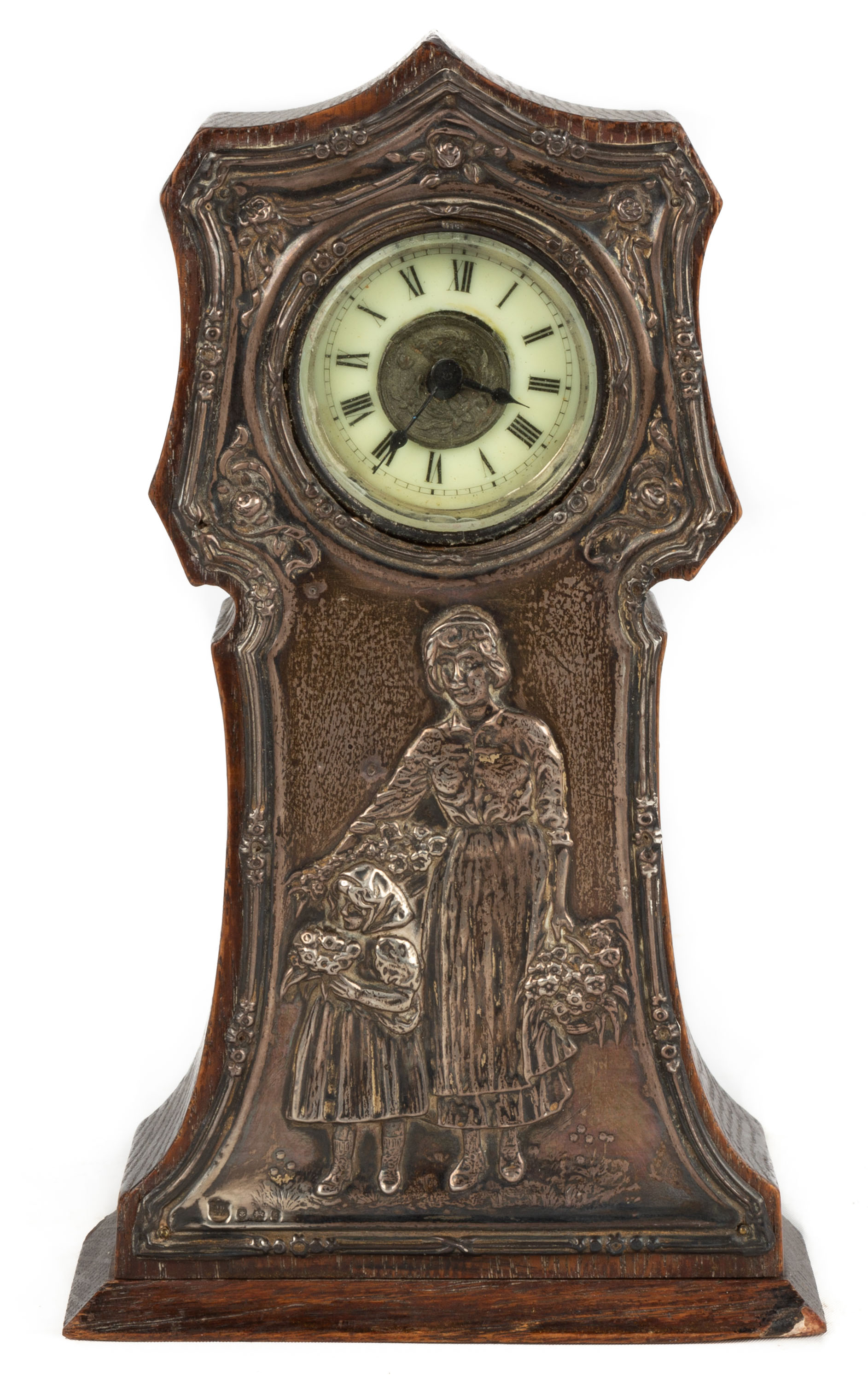 Appraisal: ENGLISH CABINET TALL CASE CLOCK circa Quarter sawn oak case