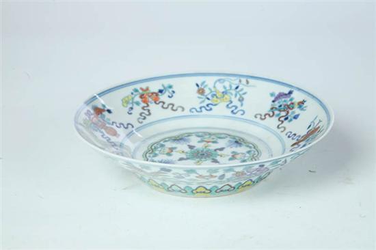 Appraisal: DISH China probably late th-early th century porcelain Shallow bowl