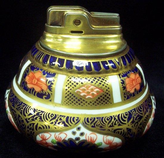 Appraisal: A s Royal Crown Derby lighter by Ronson Imari Cigar