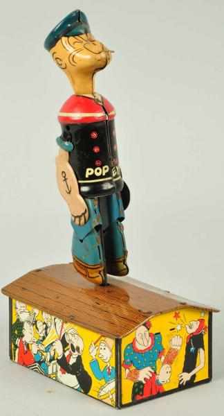 Appraisal: Tin Litho Marx Popeye Roof Dancer Wind-Up Toy Description American