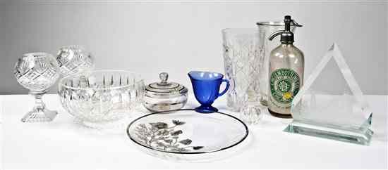 Appraisal: A Collection of Vintage Molded and Cut Glass Articles comprising