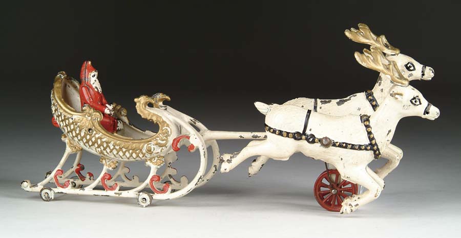 Appraisal: HUBLEY SANTA CLAUS SLEIGH A classic toy of Father Christmas