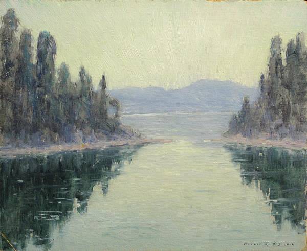 Appraisal: William Posey Silva - Lake Tahoe No signed 'William P