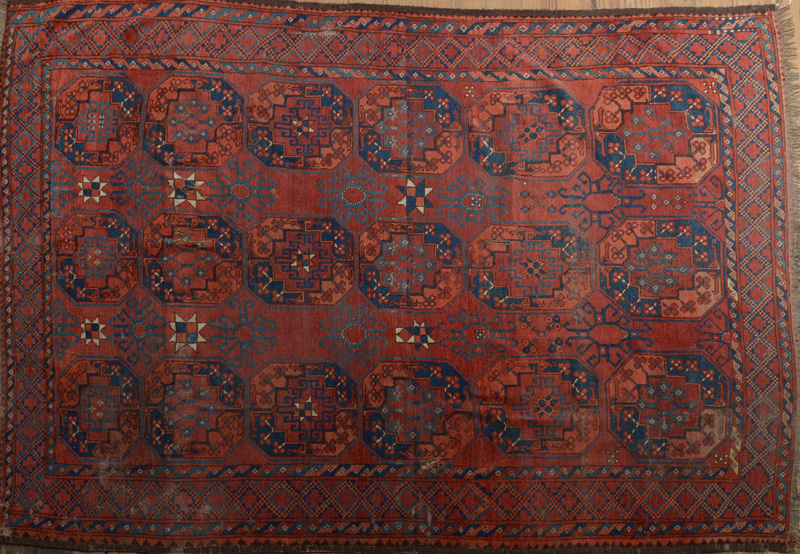 Appraisal: Afghan Carpet ft in x ft in Estimate -