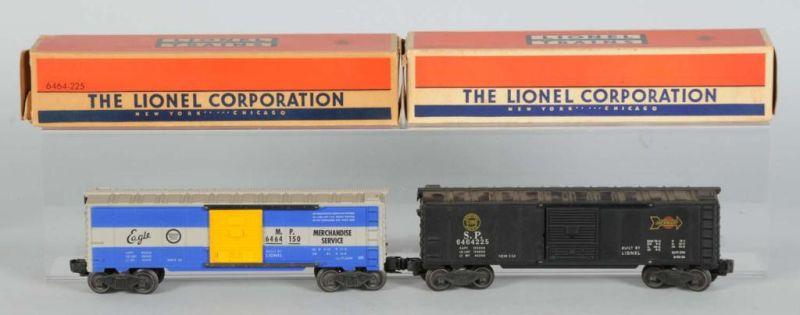 Appraisal: Lot of Lionel No Box Cars in OB Description Post-war