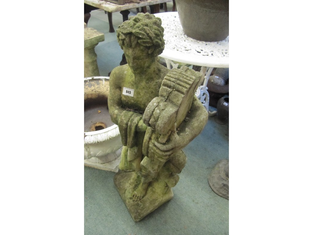 Appraisal: Stoneware garden statue of a classical figure