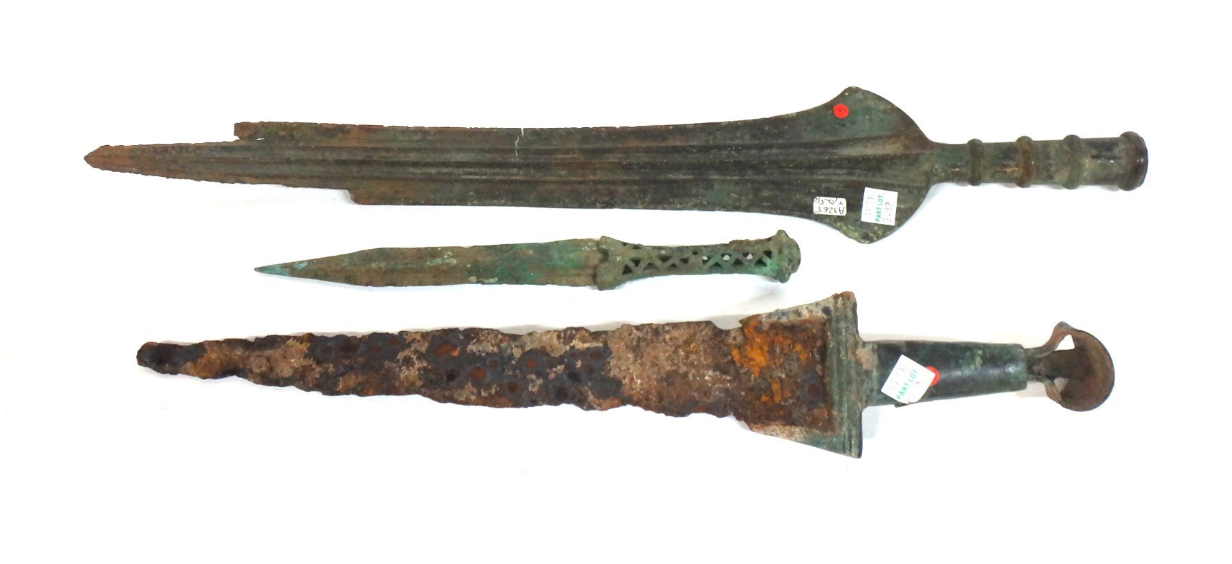 Appraisal: A group of Luristan bronze weapons circa th- th century