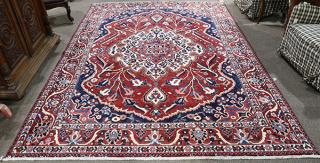 Appraisal: Persian Bakhtiari carpet Persian Bakhtiari carpet ' x '