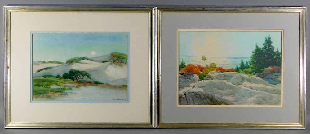 Appraisal: PR Ben Johnson New England Watercolor Paintings Ben Johnson United