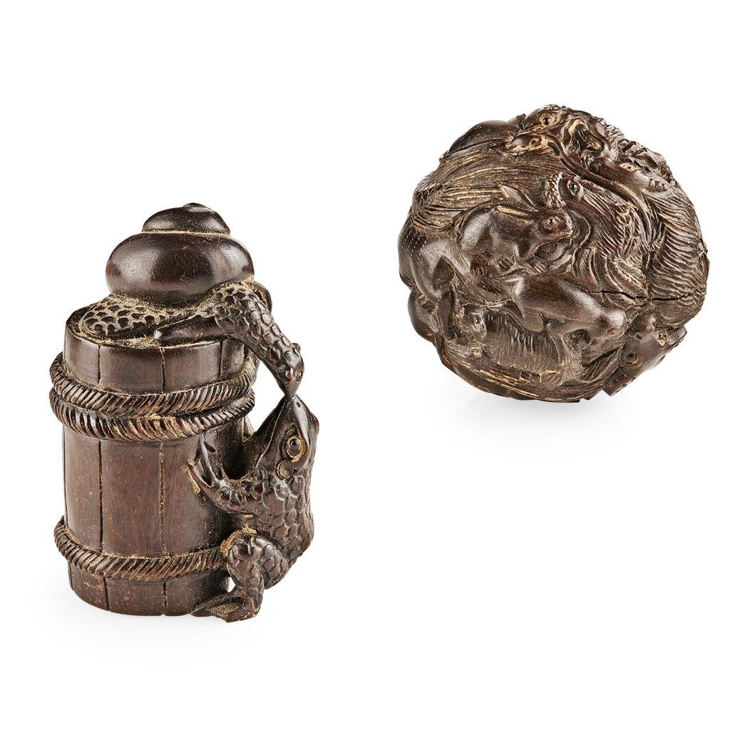 Appraisal: BOXWOOD NETSUKE OF THE TWELVE ZODIAC ANIMALS MEIJI PERIOD of