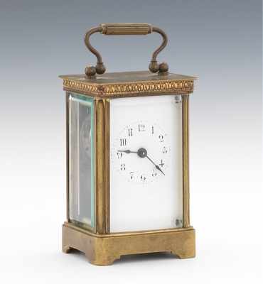 Appraisal: A Brass Carriage Clock The Vermont Clock Company Fairhaven Vermont