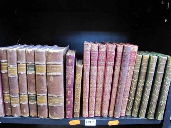 Appraisal: ONE SHELF OF ASSORTED BINDINGS