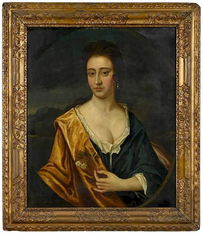 Appraisal: Follower of Sir Godfrey Kneller British Portrait of a Lady