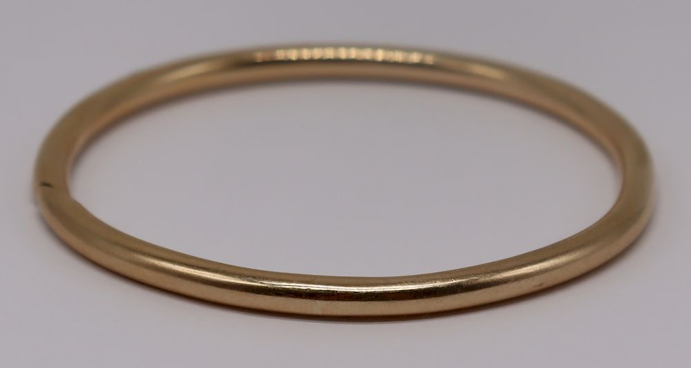 Appraisal: JEWELRY Cartier kt Gold Bangle Bracelet Cartier kt yellow gold