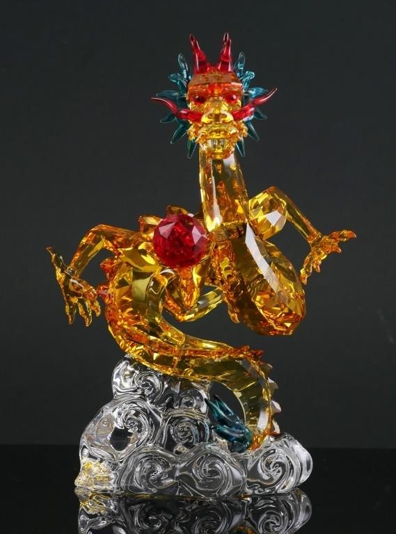 Appraisal: Retired Swarovski Tutelary Spirit - Auspicious Dragon figurine only available