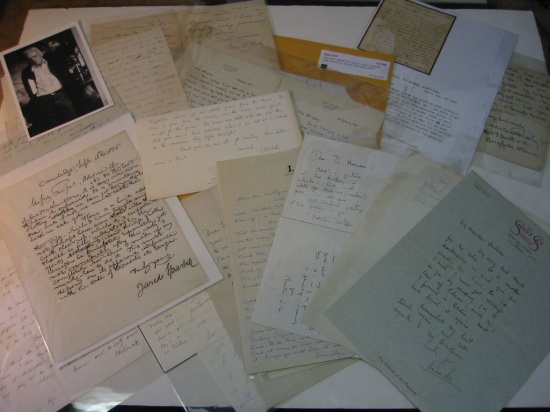 Appraisal: WRITERS--AMERICAN Group of over Autograph Letters Signed by th- and