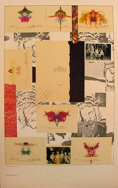 Appraisal: R B Kitaj Errata Silkscreen printed in colors on Arches