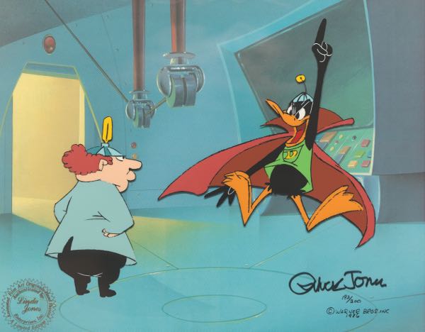 Appraisal: CHUCK JONES AMERICAN - x sight size Daffy and Dr