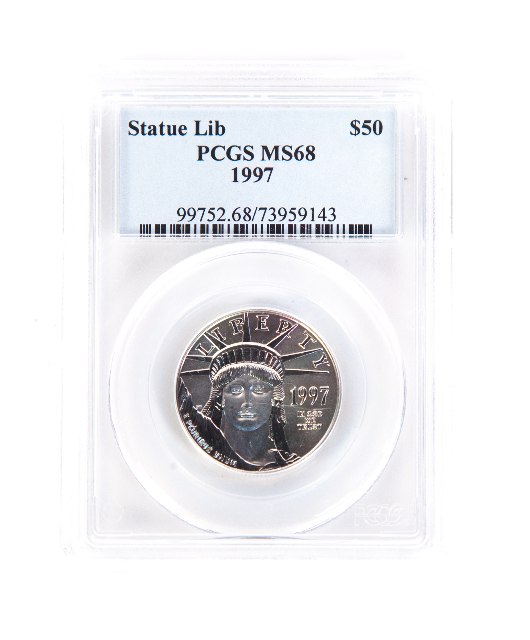 Appraisal: HALF OUNCE PLATINUM EAGLE Statue of Liberty MS PCGS