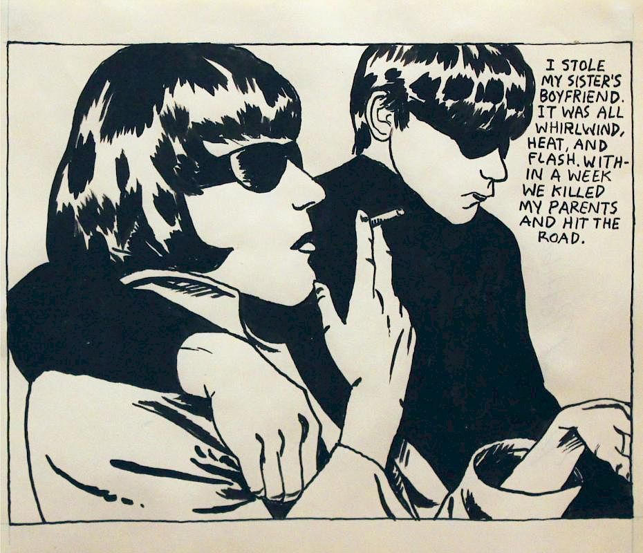 Appraisal: Raymond Pettibon No Title I stole my sister s boyfriend