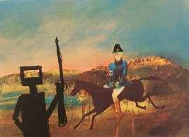 Appraisal: Sidney Nolan - Ned Kelly Series screenprint signed 'Nolan' lower