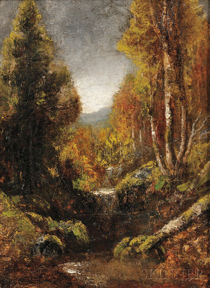 Appraisal: Ralph Albert Blakelock American - The Trout Stream Signed R